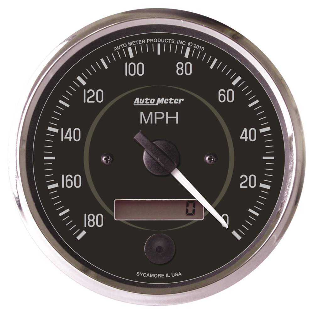 Autometer - 4in Dia Speedometer 180 Mph Elec Programable