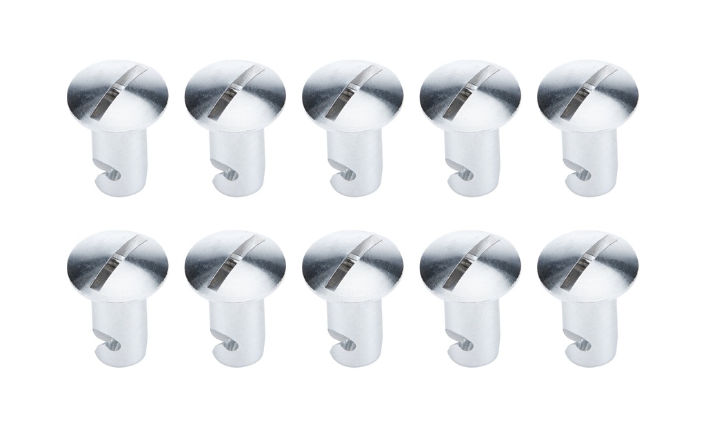 Allstar Performance - Oval Hd Fasteners 5/16 .500in 10pk Alum