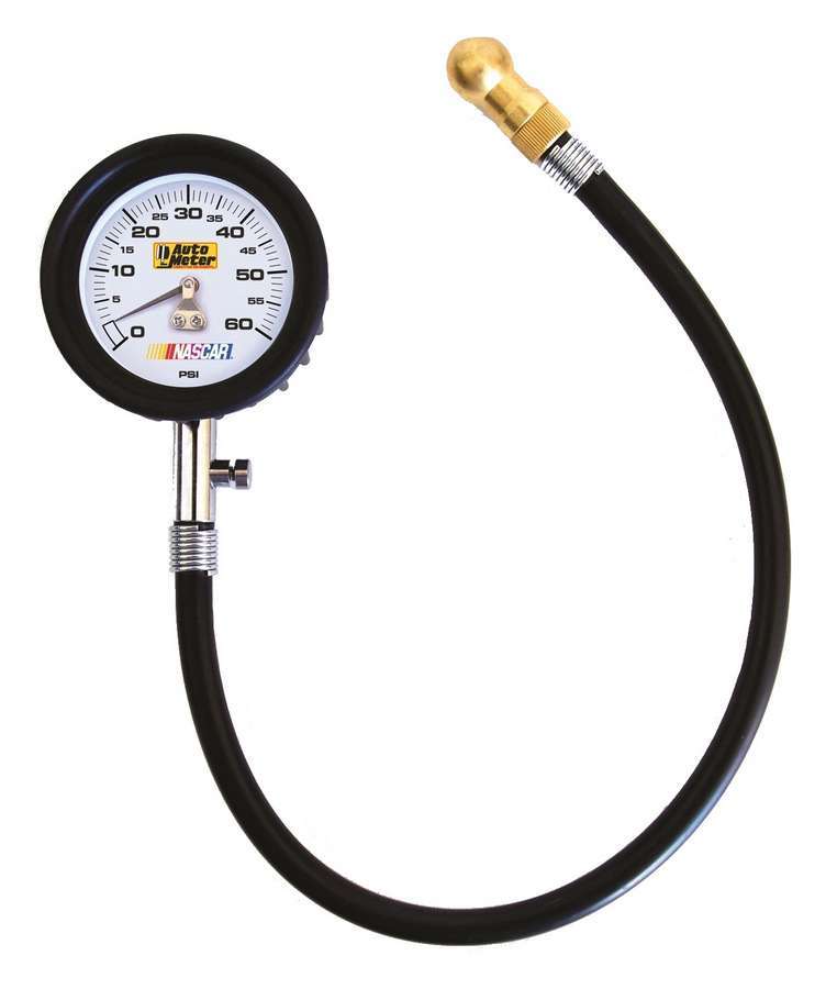Autometer - Tire Pressure Gauge 0-60 Psi Analog W/Bleed Valve