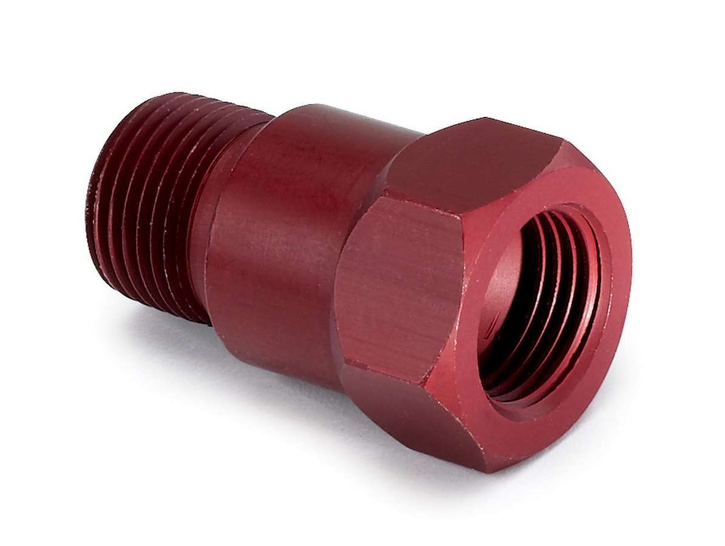 Autometer - 3/8in Npt Aluminum Temp. Adapter Fitting - Red