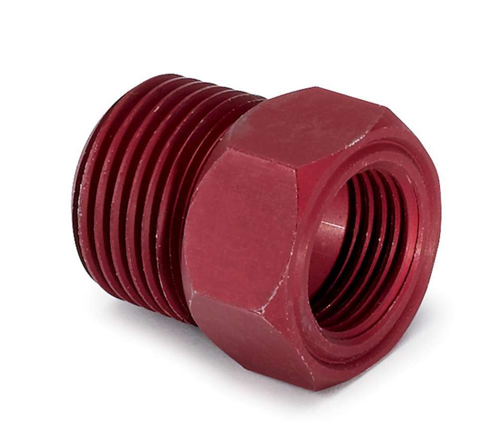 Autometer - 1/2in Npt Aluminum Temp. Adapter Fitting - Red