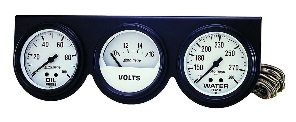 Autometer - 2-5/8in Oil/Volt/Water Console
