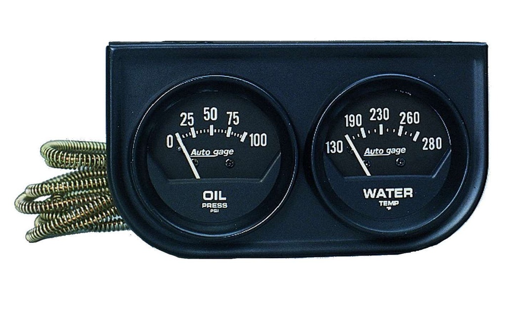 Autometer - 2in Black Mech. Gauge Panel