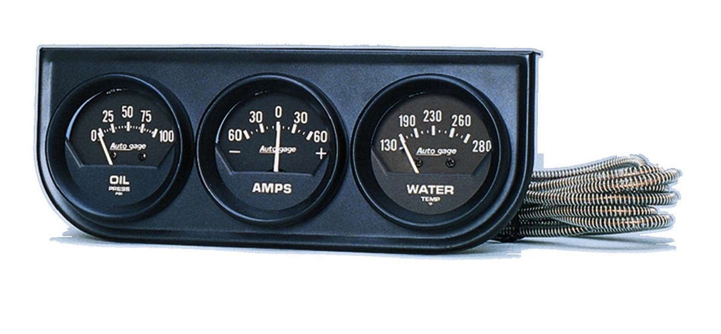 AutoMeter - 2in Black Mech.Gauge Pnl
