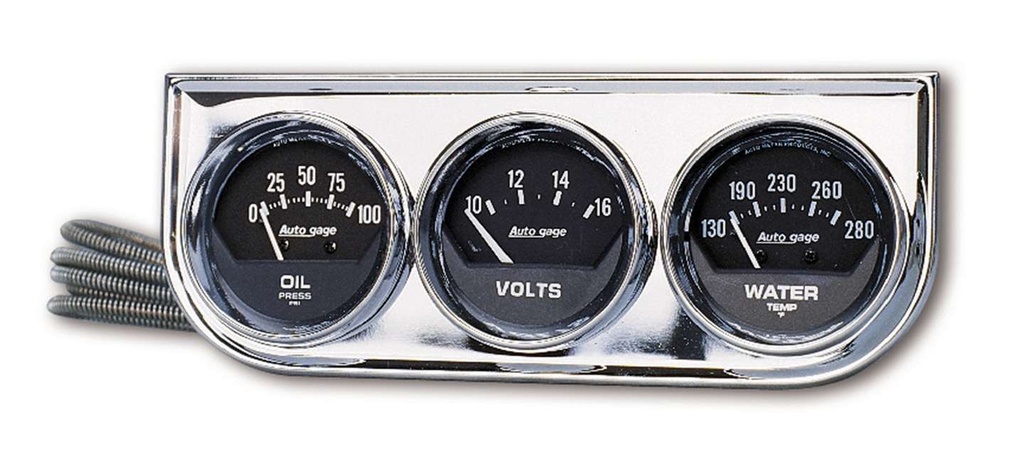 Autometer - 2in Chrm Mech.Gauge Pnl