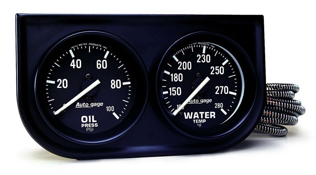 Autometer - 2in Black Mech Gauge Panel