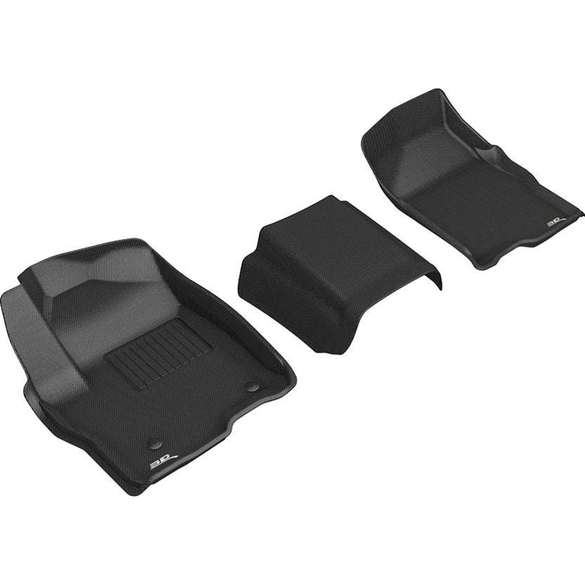 3D Maxpider - Gm P/U 1500 19- Kagu Floor Liners 1st Row Black
