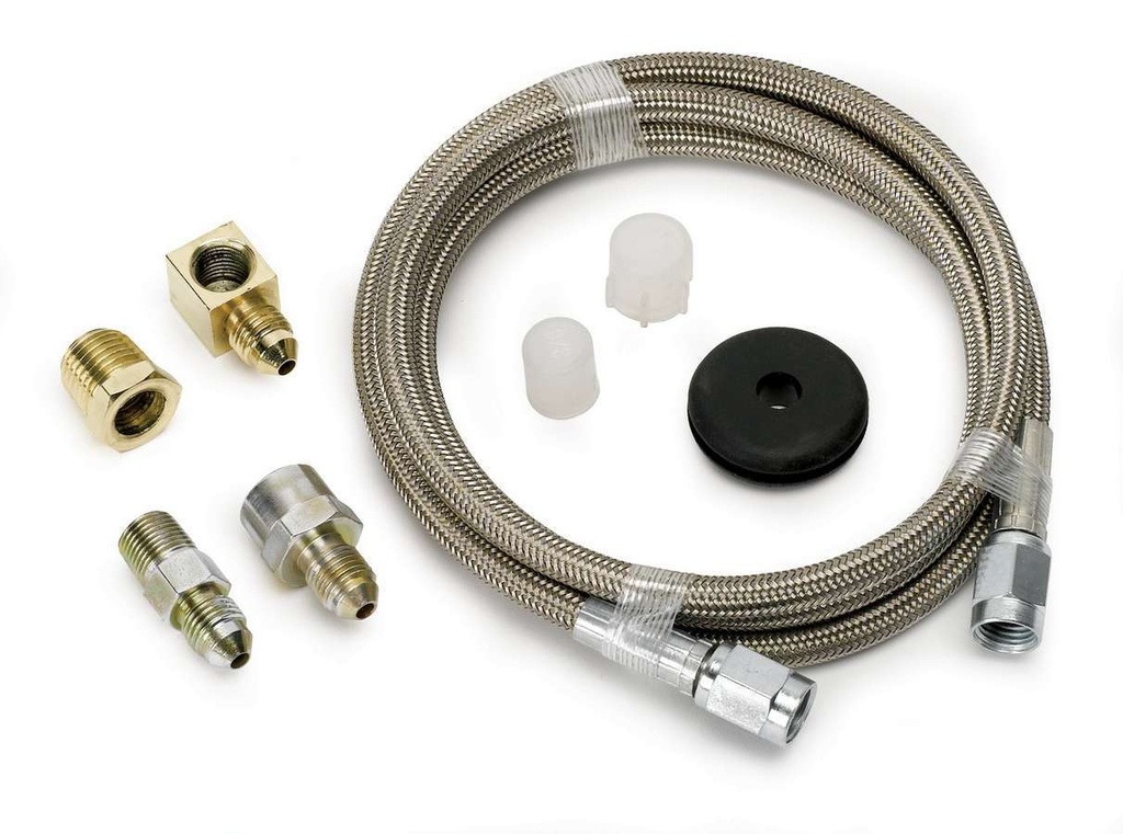 Autometer - #3 Stainless Gauge Line Kit 4'