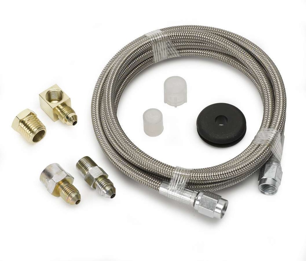 Autometer - #3 Stainless Gauge Line Kit 6'