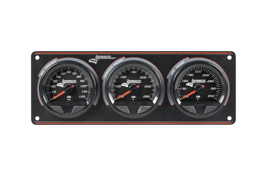 Longacre - Waterproof SMI 3 Gauge Panel OP/WT/OT
