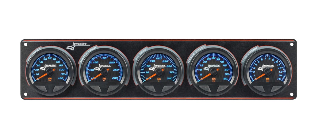 Longacre - Waterproof Smi 5 Gauge Panel Op/Wt/Ot/Wp/Fp
