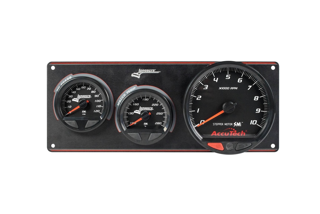 Longacre - Waterproof SMI 2 Gauge Panel W/Tach OP/WT