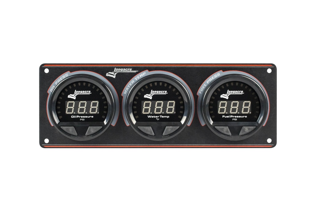 Longacre - Waterproof Led 3 Gauge Panel Op/Wt/Fp