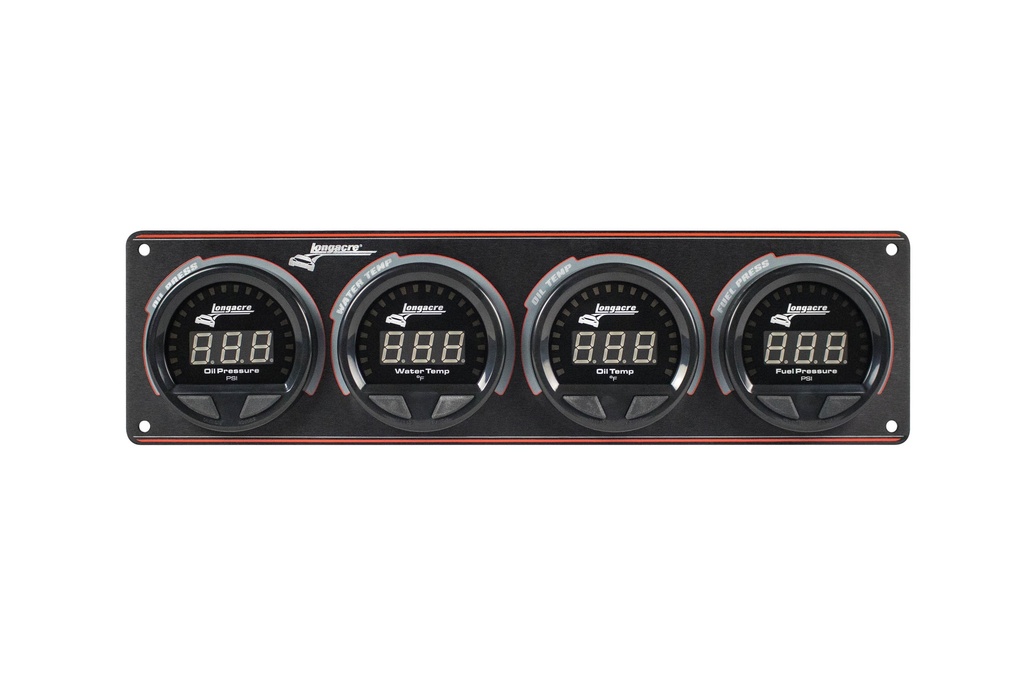 Longacre - Waterproof LED 4 Gauge Panel OP/WT/OT/FP