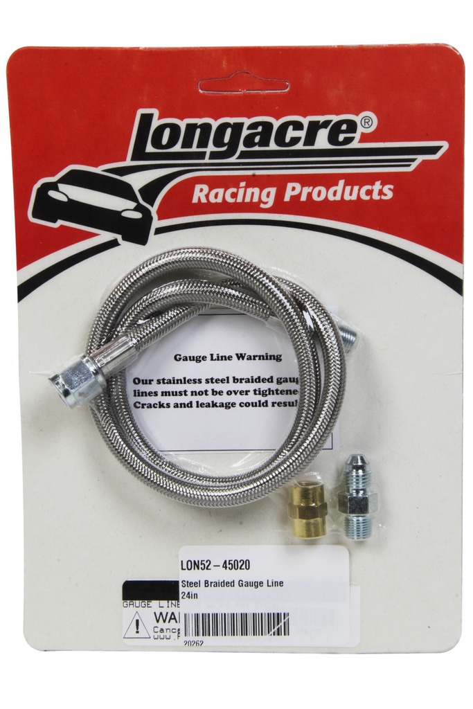 Longacre - Steel Braided Gauge Line 24in