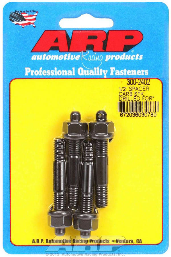 ARP - Carb Stud Kit - Drilled for 1/2in Spacer