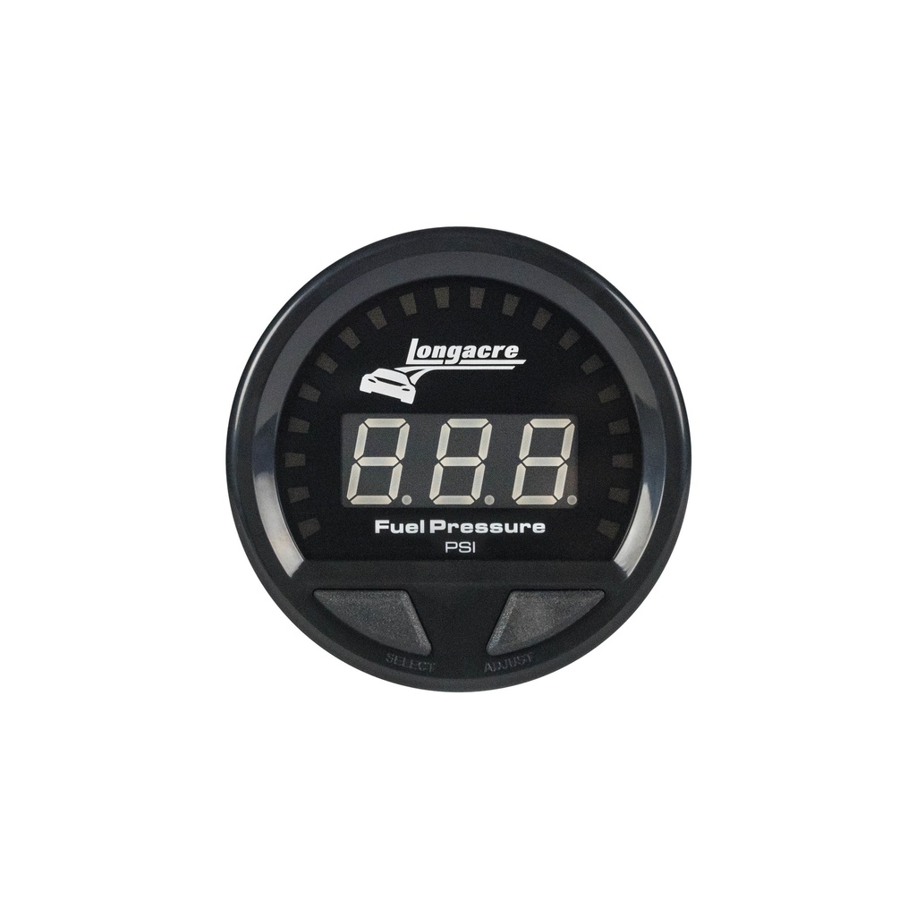 Longacre - Waterproof Led Fuel Pressure Gauge 0-15psi