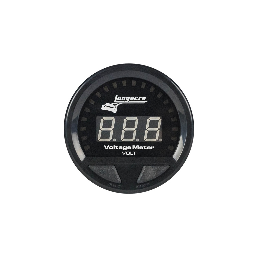 Longacre - Waterproof LED Volt Gauge 8-18v