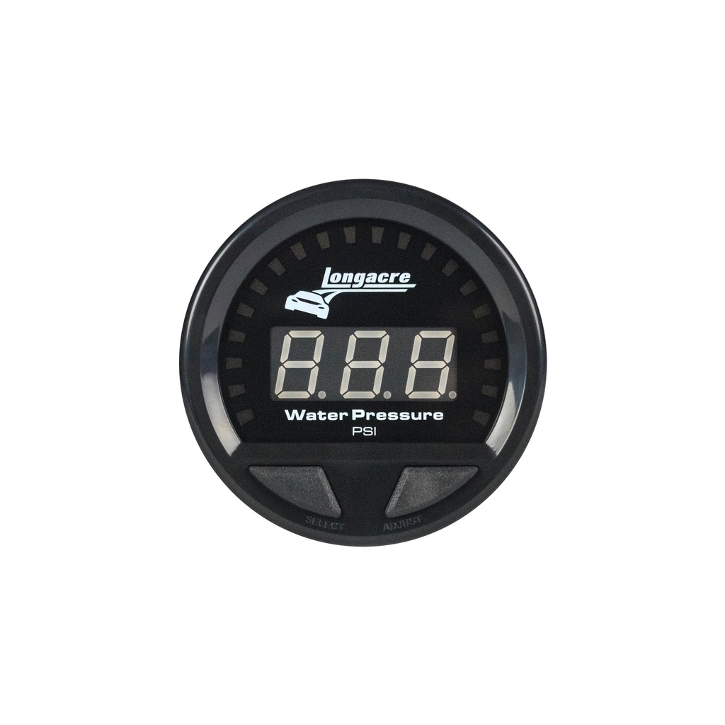 Longacre - Waterproof LED Water Pressure Gauge 0-60psi
