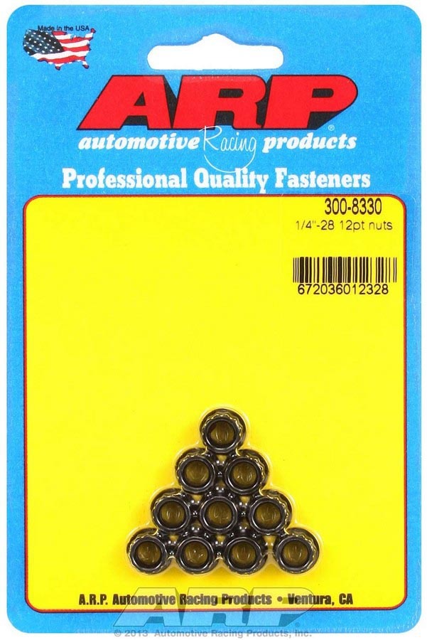 [ARP300-8330] ARP - 1/4-28 12pt. Nuts (10)