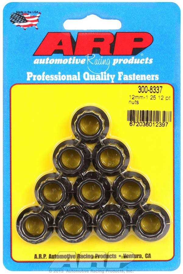 [ARP300-8337] ARP - 12mm x 1.25 12pt. Nuts (10)