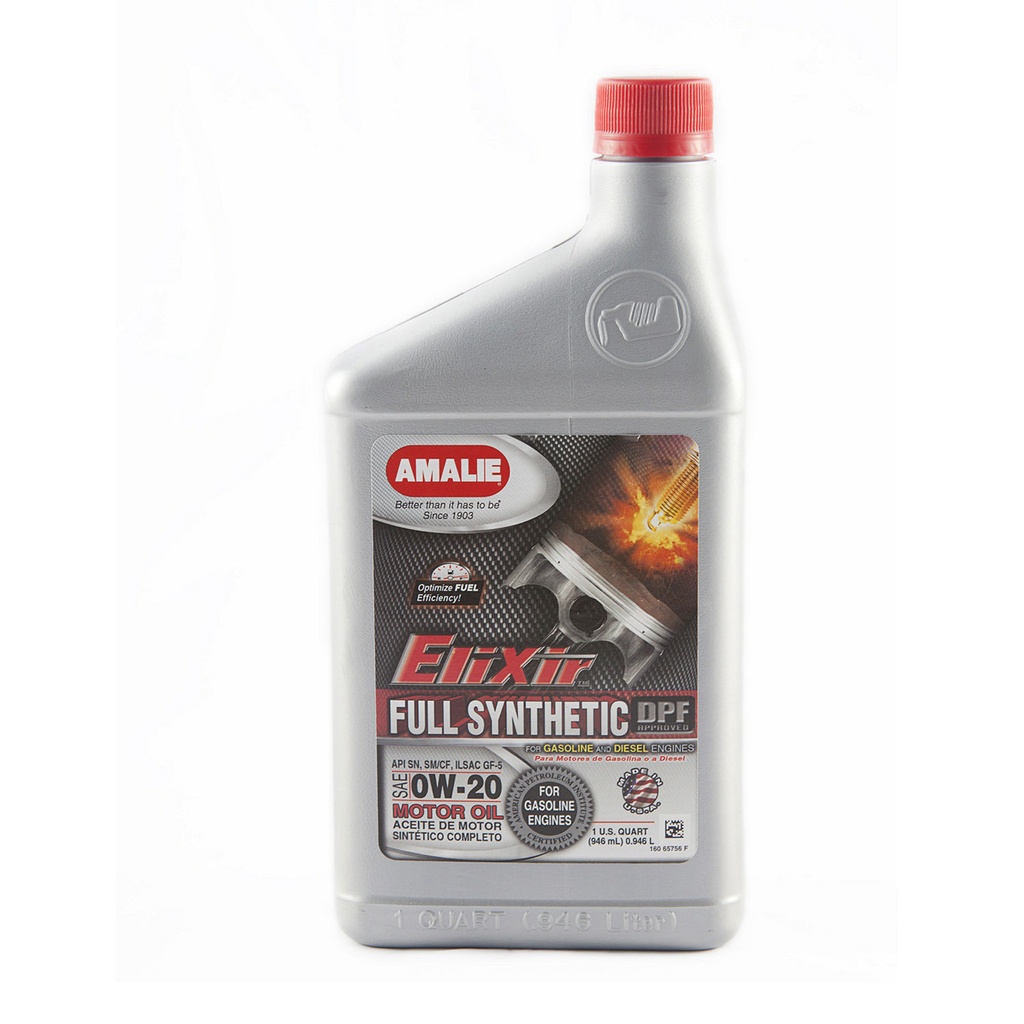 Amalie - Elixir Full Synthetic 0w20 Dexos1 Case 12x1Qt