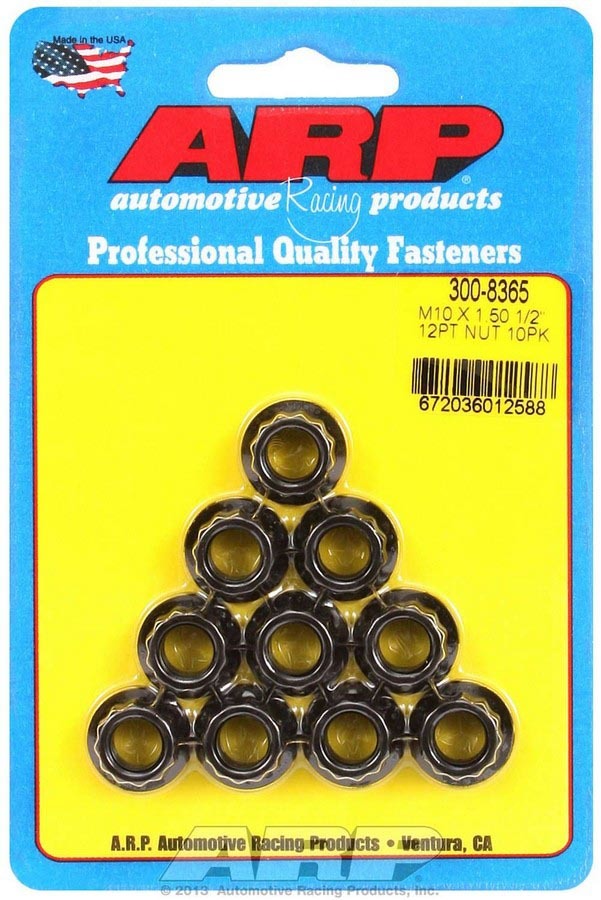 [ARP300-8365] Arp - 10mm X 1.50 12Pt. Nuts (10)