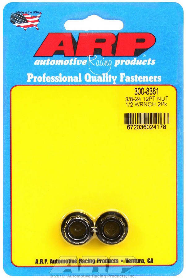 [ARP300-8381] Arp - 3/8-24 12pt. Nuts (2pk)