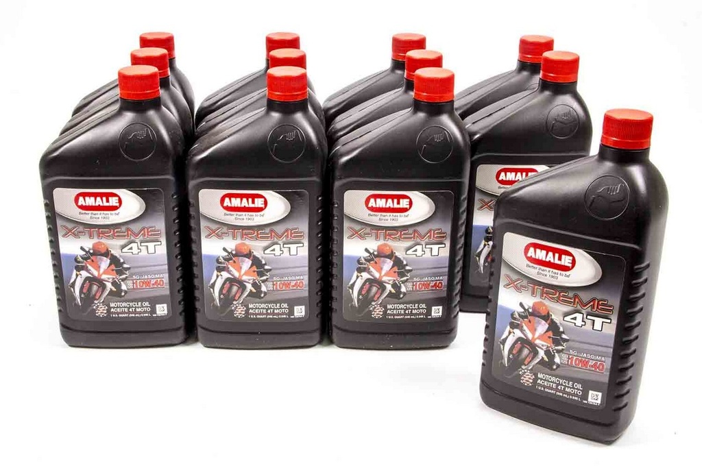 Amalie - X-Treme 4T SG Motorcycle Oil 10w40 Case 12x1qt