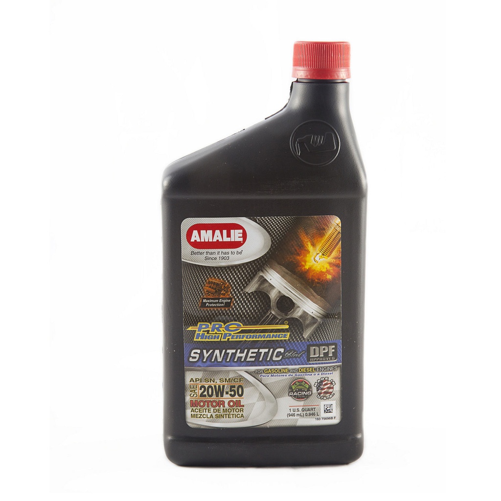 Amalie - Pro Hp Syn Blend 20w50 Oil Case 12x1qt