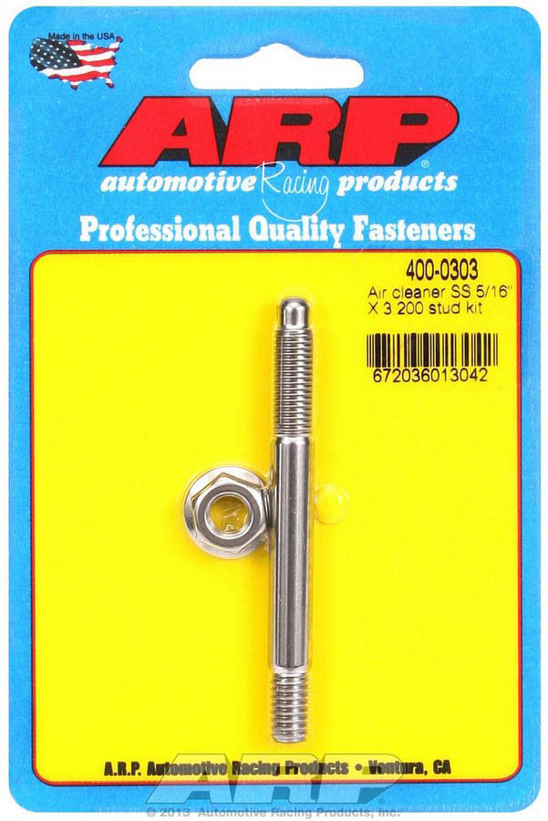 [ARP400-0303] Arp - Air Cleaner Stud Kit - 5/16 X 3.200 S/S