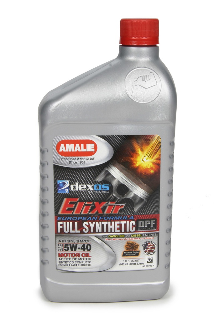 Amalie - Elixir Full Synthetic 5w40 Dexos2 1Qt