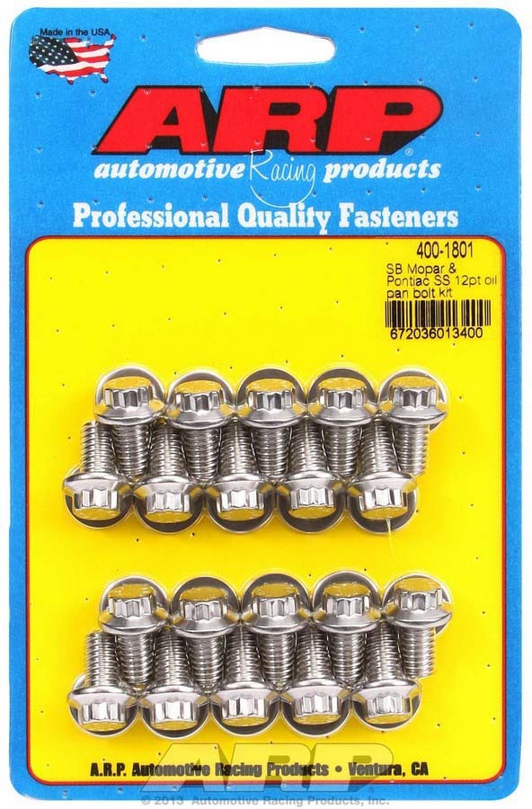 [ARP400-1801] ARP - S/S Oil Pan Bolt Kit