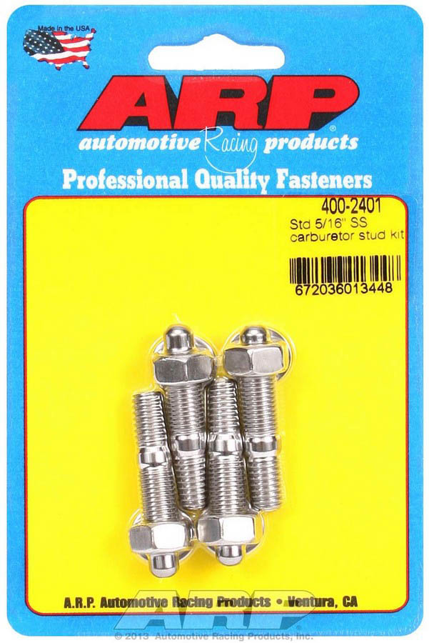 [ARP400-2401] ARP - S/S Carburetor Stud Kit 5/16in X 1.700in OAL