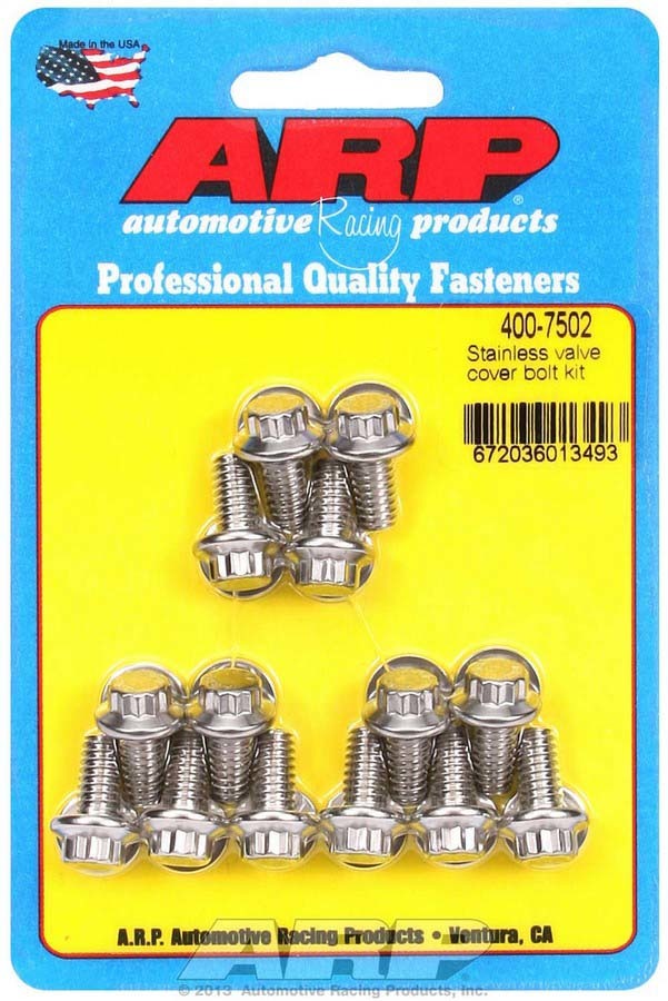 [ARP400-7502] ARP - S/S Valve Cover Bolt Kit 1/4in- 20 12pt. (14)