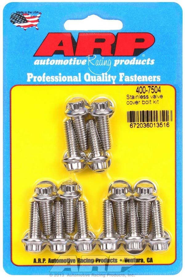 [ARP400-7504] ARP - S/S Valve Cover Bolt Kit 1/4in- 20 12pt. (14)