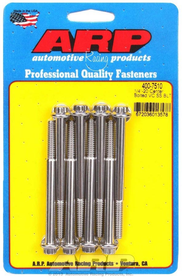[ARP400-7510] ARP - S/S Valve Cover Bolt Kit 1/4in-20 12pt. (8)