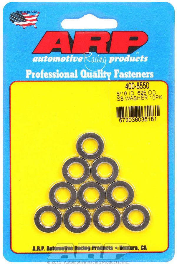 [ARP400-8550] Arp - S/S Flat Washers - 5/16 Id X .625 Od (10)