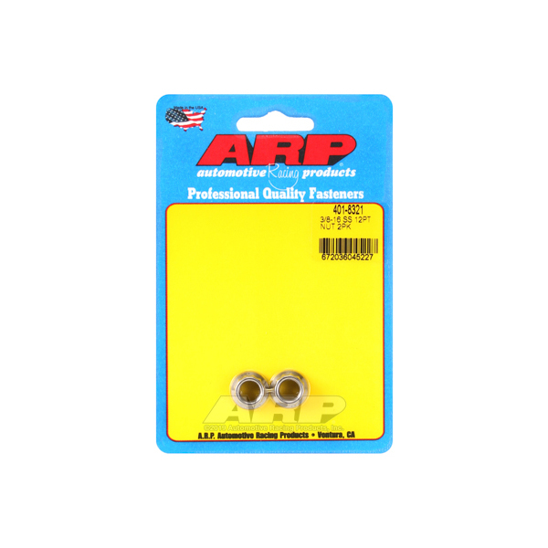 ARP - 12pt Ss Nut 3/8-16 2pk