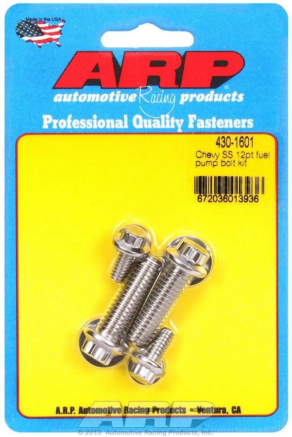 [ARP430-1601] ARP - S/S Chevy Fuel Pump Bolt Kit 12pt.