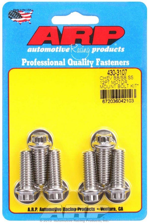 [ARP430-3107] ARP - Motor Mount Bolt Kit 12pt. Chevy
