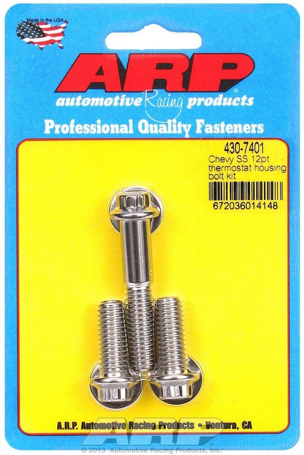 [ARP430-7401] ARP - Chevy S/S Thermostat Housing Bolt Kit 12pt.