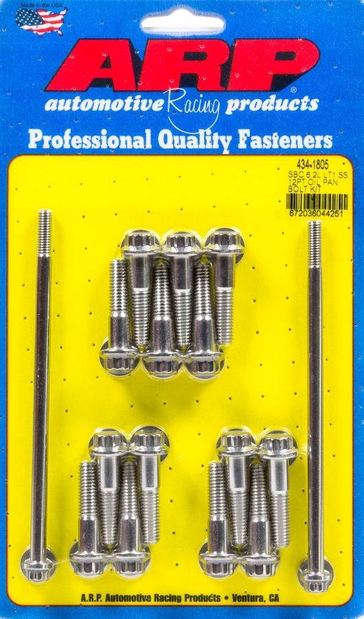 [ARP434-1805] Arp - Oil Pan Bolt Kit - Gm Lt1 6.2L 12Pt S/S