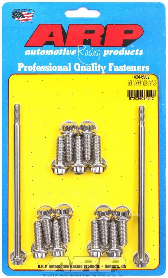 [ARP434-6902] Arp - S/S Oil Pan Bolt Kit 12pt. Ls1/Ls2