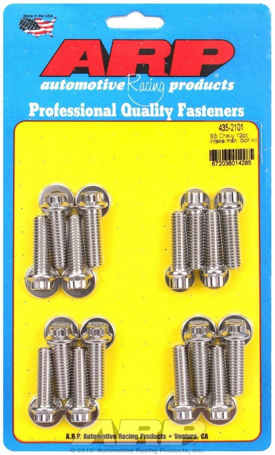 [ARP435-2101] ARP - BBC S/S Intake Bolt Kit 12pt.