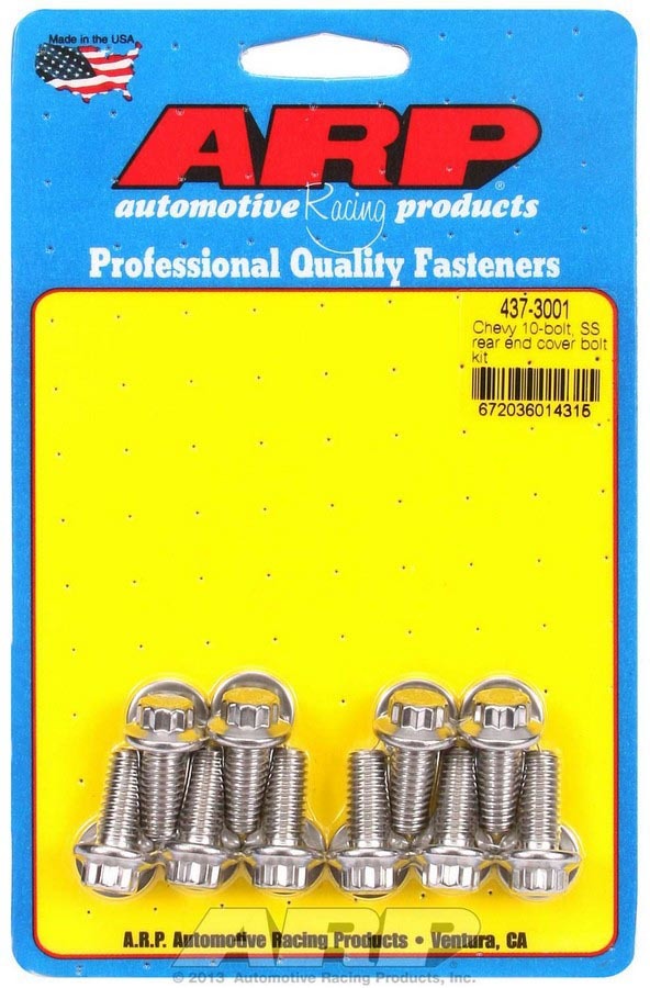 [ARP437-3001] ARP - S/S Rear End Cover Bolt Kit - 10-Bolt Chevy