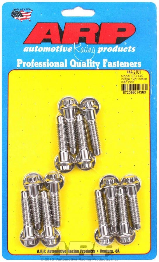 [ARP444-2101] ARP - Mopar Intake Bolt Kit 12pt.