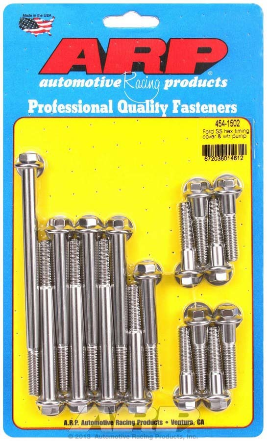 [ARP454-1502] Arp - Sbf S/S T/C & W/P Bolt Kit 6pt.