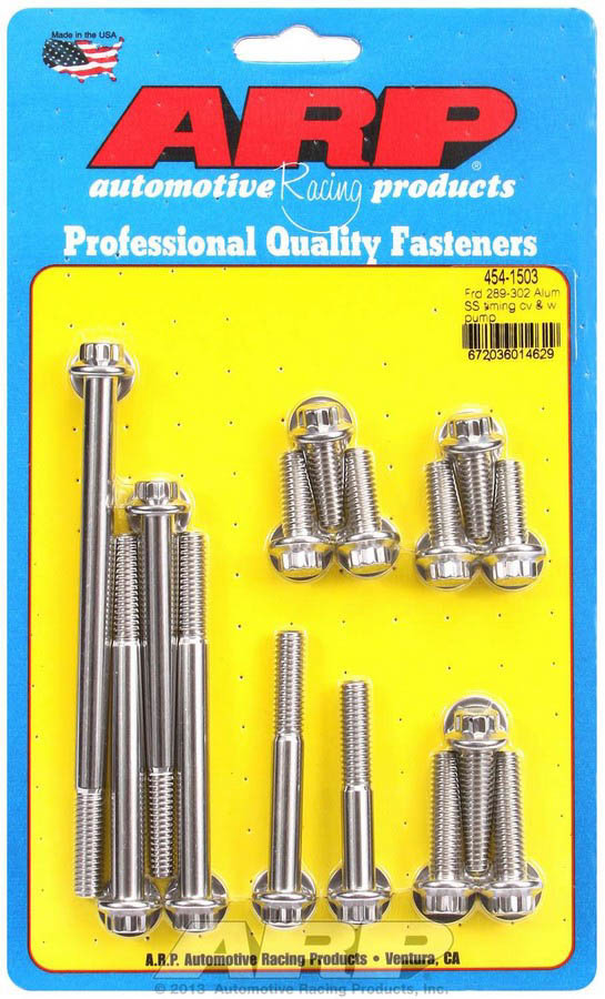 [ARP454-1503] Arp - Sbf S/S T/C & W/P Bolt Kit 12Pt