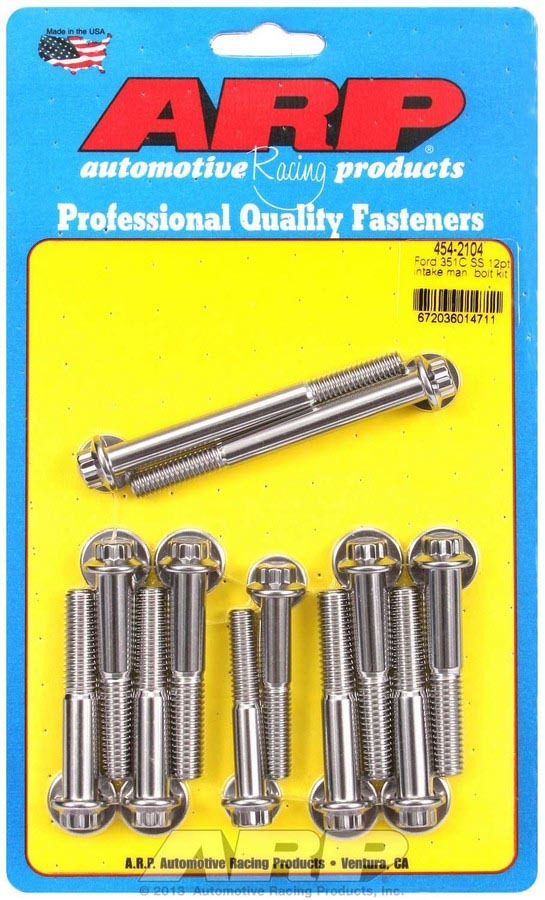 [ARP454-2104] Arp - Ford S/s Intake Bolt Kit 12pt.